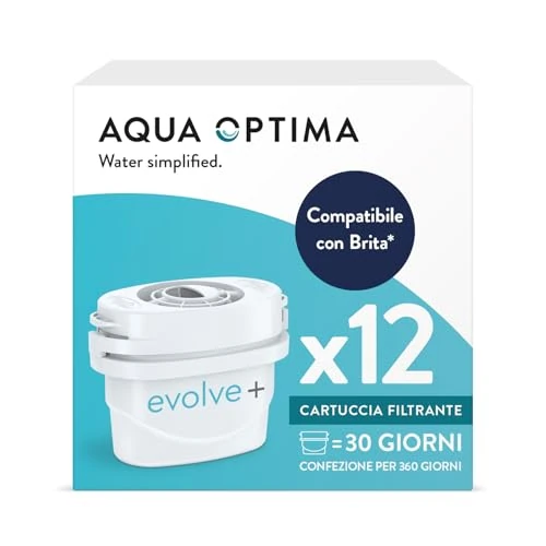 Zeitlich begrenztes Angebot: Aqua Optima Evolve+ 12 Wasserfilterkartuschen, kompatibel mit Brita Maxtra+ von 28.95 € auf 28.95 € (0.0% Rabatt)