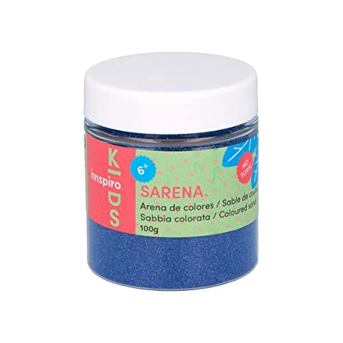Offerta a tempo: INNSPIRO Sabbia colorata blu marino, 100 g, per decorazione e artigianato - 43% da 9.59 € a 5.42 €