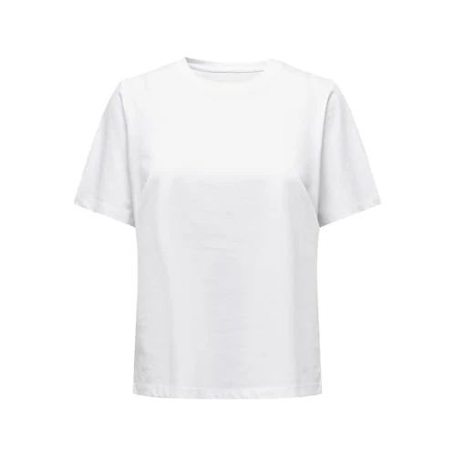 Limited-time offer: ONLY ONLONLY Women's S/S Tee JRS NOOS Top, White, S, White, S from 8.00 £ to 8.00 £ (save 0.00%)