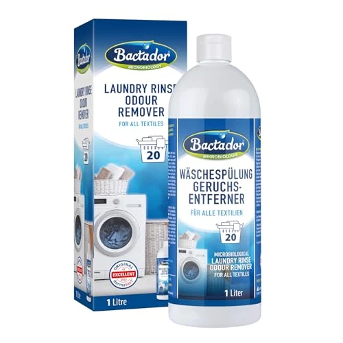 Offre limitée : Bactador Anti-Odeur Rincage Du Linge Micobiologique Pour Tous Les Textiles 1L - Détergent d’hygiène - Neutraliseur d’odeurs - Élimination des odeurs à effet longue durée de 19.99 EUR à 16.57 EUR (remise 17%)