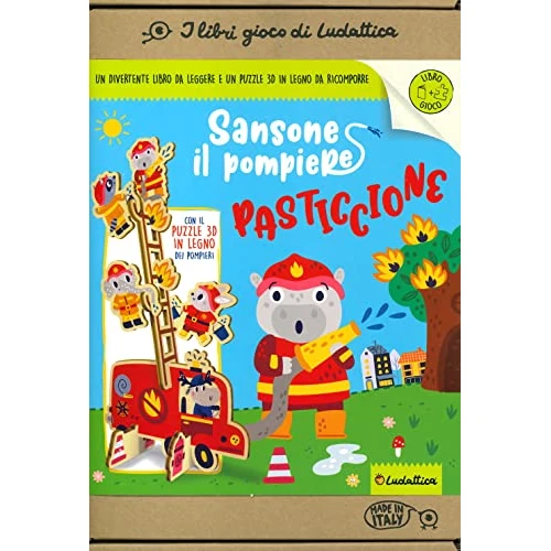 Sansone il pompiere pasticcione. Ediz. a colori. Con puzzle in legno tridimensionale