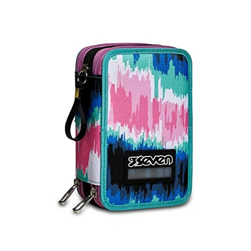 Limited-time offer: Seven 3 Zip Case, Shadecol Girl, Equipped with Pencils, Markers etc.., Black, School and Leisure from 29.89 £ to 29.89 £ (save 0.00%)