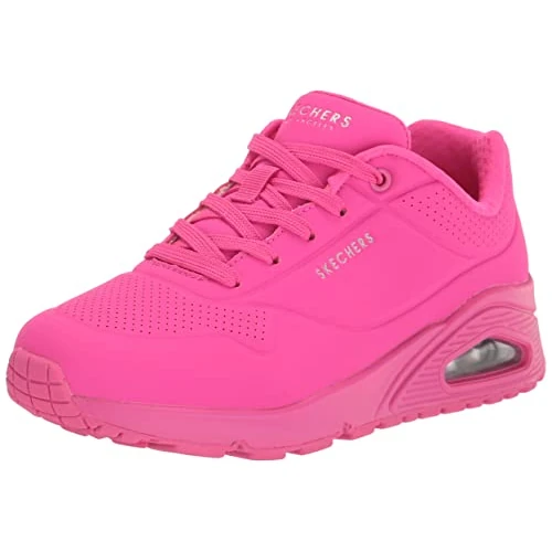 Tijdelijke aanbieding: Skechers UNO Night Shades-sneaker voor dames, felroze, 35,5 EU breed van 89.95 € naar 71.99 € (20% korting)