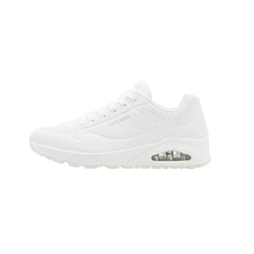 Skechers Uno Stand on Air Baskets Homme, White Durabuck Mesh, 41 EU