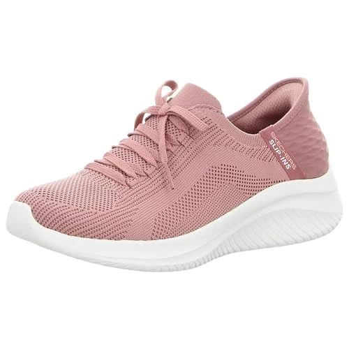 Offerta a tempo: Skechers Donna Ultra Flex 3.0 Brilliant Path Slip-In ALLENATRICE, Mauve Knit/Pink Trim, 35 EU - 50% da 99.95 € a 49.99 €