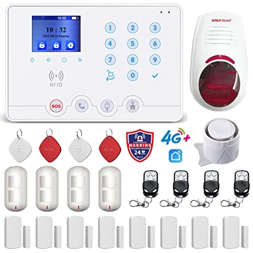 Offerta a tempo: Wolf Guard WiFi 4G kit sistema di allarme antifurto casa wireless domestico - 36% da 238.80 € a 153.98 €