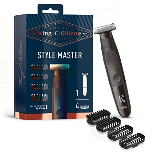 Oferta limitada: King C Gillette Style Master Recortadora Para Barba Sin Cable Para Hombre con Hoja 4D de 50.61 EUR a 50.61 EUR (ahorro 0%)