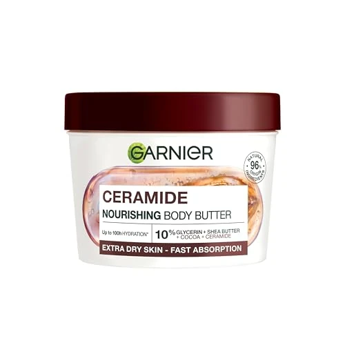 Offerta a tempo: Garnier Body Superfood - Crema per la cura del corpo riparatrice - Idratazione 48H - Formula Vegan & al 97% di origine naturale - Burro di Cacao & Ceramica - Per pelli secche - 380 ml - 50% da 11.49 € a 5.75 €