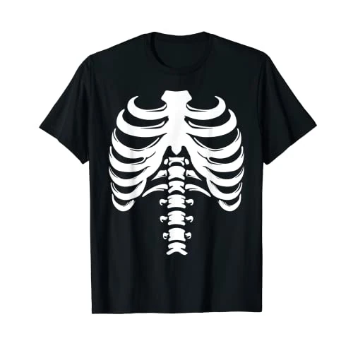 Offerta a tempo: Costole di scheletro Costume di Halloween Rib Cage Anatomia Ossa Maglietta - 15% da 16.99 € a 14.44 €