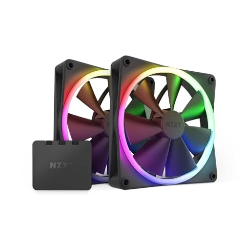 Limited-time offer: NZXT F140 RGB Twin Pack - 2x 140mm PWM RGB Fans + Hub - Black from 27.16 £ to 25.90 £ (save 5%)
