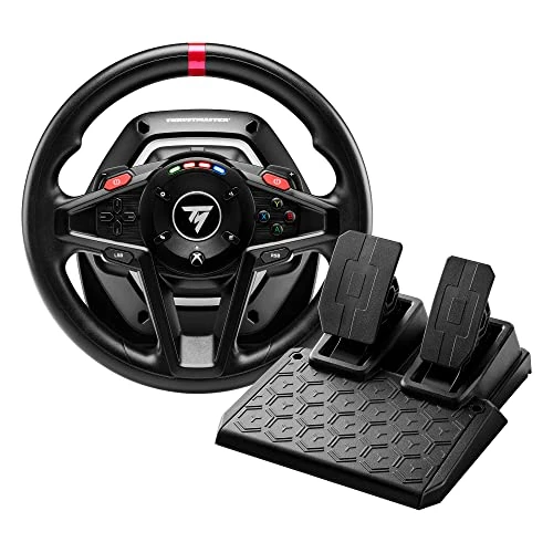Offerta a tempo: Thrustmaster T128, Volante Force Feedback con Pedali Magnetici, Xbox Series X|S, Xbox One, PC - 15% da 199.99 € a 169.45 €