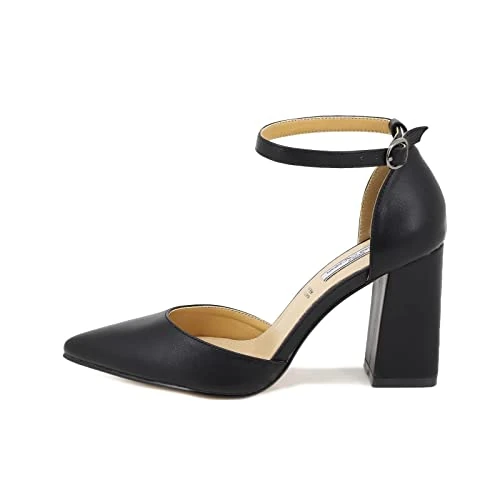 Offre limitée : QUEEN HELENA Escarpins Femme avec Bride Talon Moyen Bout Fermé Confortables Élégants Légers Décontractés ZM9002 Noir 41 de 39.00 € à 39.00 € (0.00% de remise)