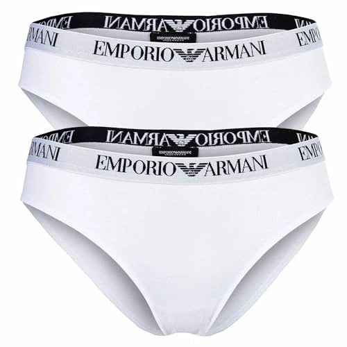 Zeitlich begrenztes Angebot: Emporio Armani Women's Essential Cotton 2-Pack Slip, Weiß, XL, weiß/weiß, XL von 47.00 € auf 43.77 € (7% Rabatt)