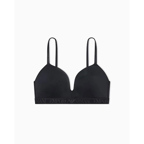 Offerta a tempo: EMPORIO ARMANI Padded Triangle Bra, Reggiseno Imbottito Donna, Black, - 0.00% da 24.75 € a 24.75 €
