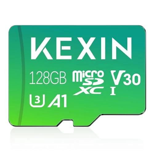 Offerta a tempo: KEXIN Micro SD 128GB Scheda di Memoria MicroSDXC fino a 100 MB/s U3 V30 - 18% da 28.99 € a 23.74 €
