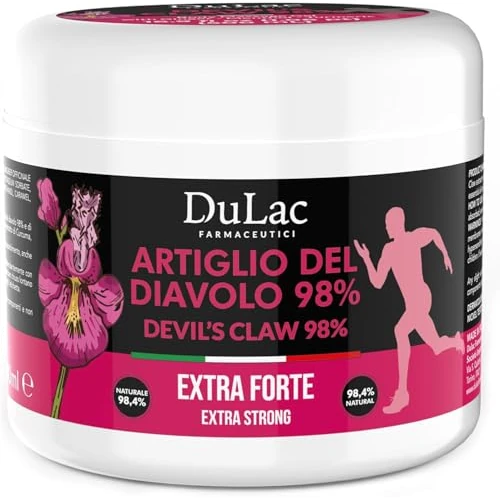 DuLàc, Duivelsklauw 98%, Lichaamsgel met Gember, Menthol en Kurkuma, Ideaal voor het Masseren van de Huid van Spieren en Gewrichten, Dermatologisch Getest, Nikkel Getest, Made in Italy, 500 ml