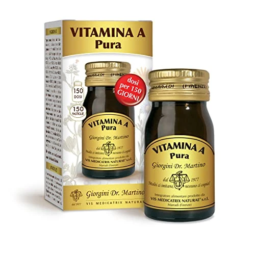 Offerta a tempo: Dr Giorgini VITAMINA A Pura 30 g - pastiglie, Integratori Alimentari - 25% da 15.90 € a 11.98 €