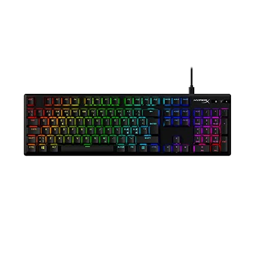 Limitiertes Angebot: HyperX Alloy Origins PBT HX Rot, Mechanische Gaming-Tastatur, QWERTY (amerikanisches Layout), PBT-Keycaps, RGB-Beleuchtung, HyperX Mechanische Switches, Vollaluminium-Gehäuse, Abnehmbares USB-C-Kabel von 119.99 EUR auf 119.99 EUR (Spare 0%)