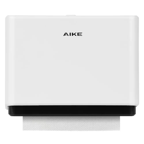 AIKE Distributeur Essuie Mains Mural,pour Z-Fold Les Plis de Papier de 25,3 x 8 cm ou Plus Petits, Peut Contenir 200 Feuilles