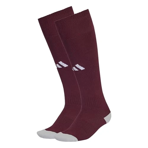 adidas Unisex Milano 23 Socks, team maroon 2/white, 10.5-12.5