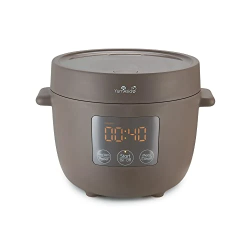 Offerta a tempo: Yum Asia Tsuki mini cuociriso con ciotola in ceramica Shinsei (2,5 tazze, 0,45 litri) 5 funzioni di cottura del riso, 2 funzioni multicooker, display a LED nascosto, 220-240V (Pebble Grey) - 0.00% da 99.90 € a 99.90 €