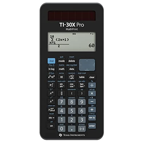 Oferta limitada: Texas Instruments TI-30X Pro Mathprint (FC), Negro de 39.82 € a 39.82 € (ahorro 0.00%)