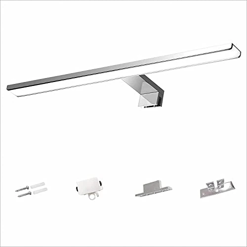 Offerta a tempo: YIQAN 30cm luce specchio bagno led 7W 490 lumen 230 volt Led 4000K alluminio pieno 3in1 per specchio da bagno impermeabile IP44 - 18% da 21.99 € a 18.04 €