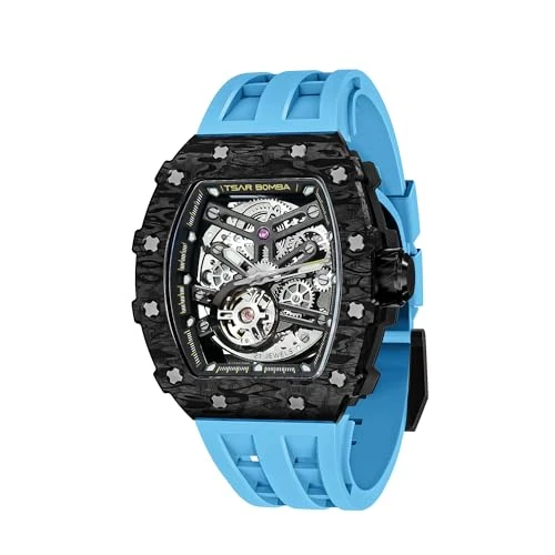 Offre limitee: TSAR BOMBA Montre de Luxe pour Homme Montres automatiques Homme Étanche à 50 m Mouvement mécanique Japonais Tonneau Boîtier en Acier Inoxydable Verre Saphir Montre Visage Cool Unique Mode Cadeau de 549.99 EUR a 549.99 EUR (economie 0%)