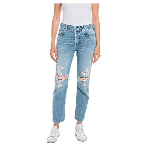 Zeitlich begrenztes Angebot: REPLAY Damen Straight fit Jeans Maijke von 16.43 € auf 16.43 € (0.00% Rabatt)
