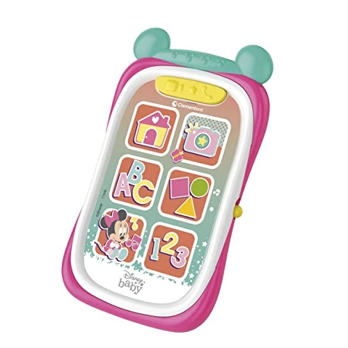 Offerta a tempo: Clementoni - 17696 - Disney Baby Minnie Smartphone - Telefono Giocattolo Bambini 9 Mesi, Primo Smartphone, Gioco Elettronico Educativo (Versione in Italiano) - 57% da 17.90 € a 7.75 €