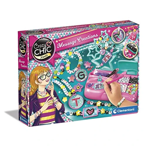 Offre limitee: Clementoni | Crazy Chic 7 Ans+ | Coffret Création Bijoux DIY Lettres, Perles et Strass | Atelier Bracelets et Colliers Personnalisés | Activité Créative Cadeau Enfant | Créé en Italie de 17.30 EUR a 17.30 EUR (economie 0%)