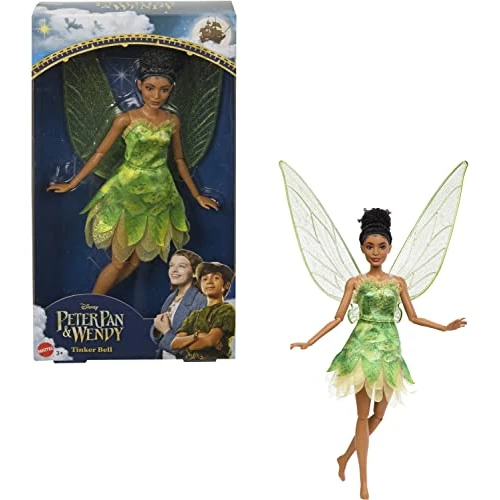 Oferta limitowana: Mattel Disney Dzwoneczek Lalka wróżka ze skrzydełkami inspirowana filmem „Piotruś Pan i Wendy”, prezent dla dzieci HNY37 z 86.07 zł na 86.07 zł (oszczędź 0.00%)