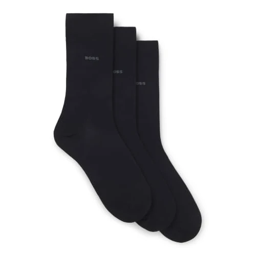 Offerta a tempo: BOSS 3P RS Uni CC Confezione da tre calzini da uomo in tessuto elasticizzato, Blu scuro, 39-42 - 0.00% da 19.95 € a 19.95 €
