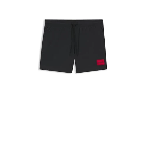 Oferta limitada: Hugo Bañador para Hombre Dominica con Forro Interior Completo y Etiqueta con Logotipo Rojo, Negro1, XXL de 44.95 € a 30.80 € (ahorro 31%)