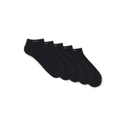 Offerta a tempo: BOSS 5P AS Uni CC Confezione da Cinque Calzini da Ginnastica in Misto Cotone con Marchio, Nero1, 48 IT/50 IT - 45% da 29.41 € a 16.17 €