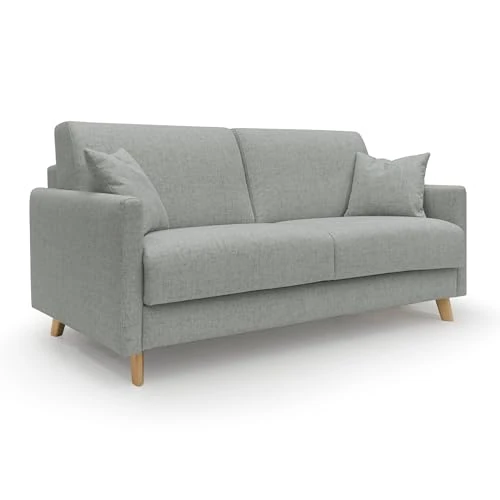 Zeitlich begrenztes Angebot: Divani.Store Edgar Bettsofa, Stoff, Hellgrau, 200 cm (Mat 160 x 197) von 1454.13 € auf 1454.13 € (0.00% Rabatt)