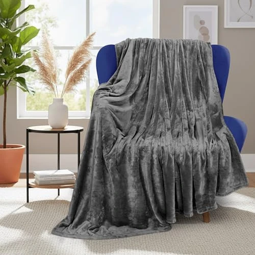 Offerta a tempo: Utopia Bedding Coperta in Pile Coperta Leggera per Letto, Divano o Divano, Adatta a Tutte le Stagioni [177x127 cm, Grigio] - 0.00% da 16.18 € a 16.18 €