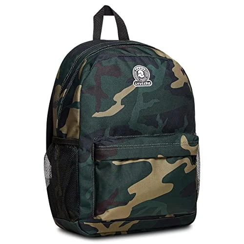 Begrenztes Angebot: Invicta Ollie Rucksack mit einem Fach, grüne Tarnung, Military Green, Schule & Freizeit von 34.90 EUR auf 34.90 EUR (Rabatt 0%)