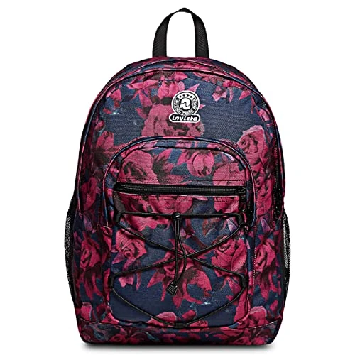 Oferta limitada: Invicta Mochila Doble Compartimiento MOCHILA DIAL ROSES FANTASY, Negro y Rosa - Mochila de Negocio, Trabajo, Diario, Viaje, Escolares, para hombres, mujeres y adolescentes - Mochila Viaje de 69.90 € a 69.90 € (ahorro 0.00%)