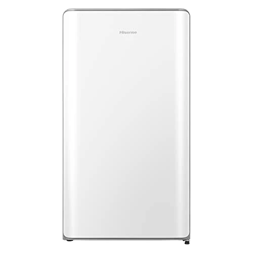 Hisense RR106D4CWF Frigorifero Monoporta con Design Curvilineo, Bianco, 82 l
