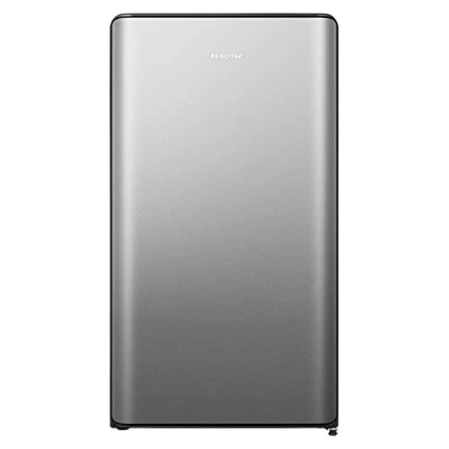 Offerta a tempo: Hisense RR106D4CDF Frigorifero Monoporta con Design Curvilineo, Silver, 82 l - 28.67% da 279.00 € a 199.00 €