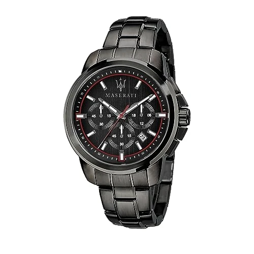 Tijdelijke aanbieding: Maserati Herenhorloge Coll. Successo Limited Edition, chronograaf, kwarts -R8873621027, Zwart, 44mm, armband van 147.55 EUR naar 147.55 EUR (korting 0%)