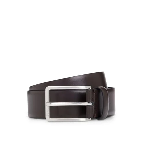 Limited-time offer: BOSS Mens Erman-L Sz35 Italian-leather belt with engraved-logo buckle from 49.00 £ to 31.82 £ (save 35%)