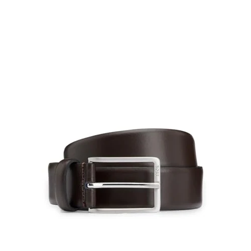 Oferta limitada: BOSS Erman-L Sz35 - Cinturón de piel para hombre, fabricado en Italia, con logotipo grabado en el cierre, marrón, 100 cm de 50.00 € a 32.30 € (ahorro 35%)