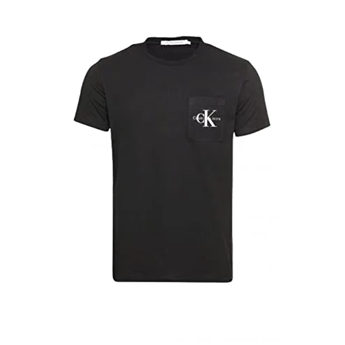 Oferta limitada: Calvin Klein Camiseta de Manga Corta Hombre Core Monologo Cuello Redondo, Negro (CK Black), XL de 39.90 EUR a 19.00 EUR (ahorro 52%)