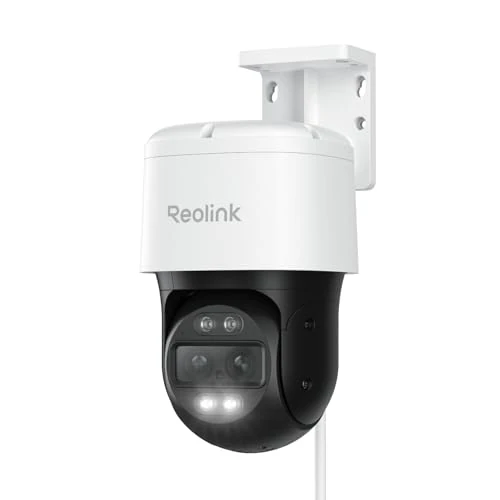 Reolink 4K Dual-Lens PTZ PoE camera 6X hybride zoom, 355° pan 90° tilt, nachtzicht in kleur, detectie van personen/voertuigen/huisdieren, automatische tracering, twee-wegs audio, Reolink TrackMix PoE