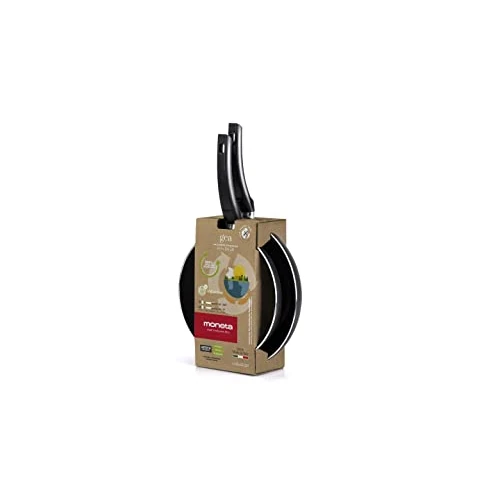 Limitiertes Angebot: Moneta Gea Pfannen-Set, 24 – 28 cm, aus 100% recyceltem Aluminium, für jede Kochplatte, inklusive Induktion, hergestellt in Italien von 41.52 EUR auf 41.52 EUR (Spare 0%)