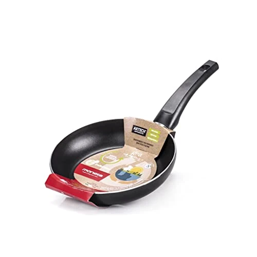 Moneta GEA Frying Pan, 20 cm, 100% Recycled Aluminium, for Any Hob Including Induction. Made in Italy