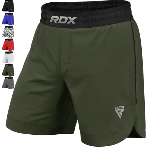 Offerta a tempo: RDX MMA Pantaloncini per Allenamento e Kickboxing - Shorts per la Arti Marziali, Grappling, Boxe, Cage Fight - Grande Short per BJJ e Muay Thai, Fitness Palestra, Combattimento Sportivi - 0.00% da 32.99 € a 32.99 €