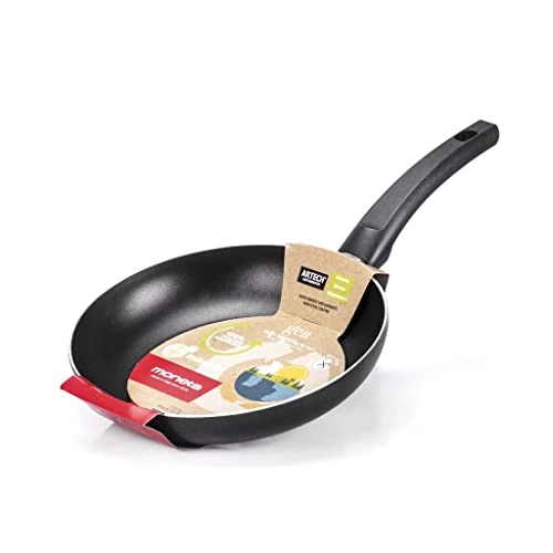 Begrenztes Angebot: Moneta Gea Pfanne, 24 cm, Aluminium, 100% recycelt, für jede Kochplatte inklusive Induktion. Made in Italy, Schwarz von 20.21 EUR auf 20.21 EUR (Rabatt 0%)